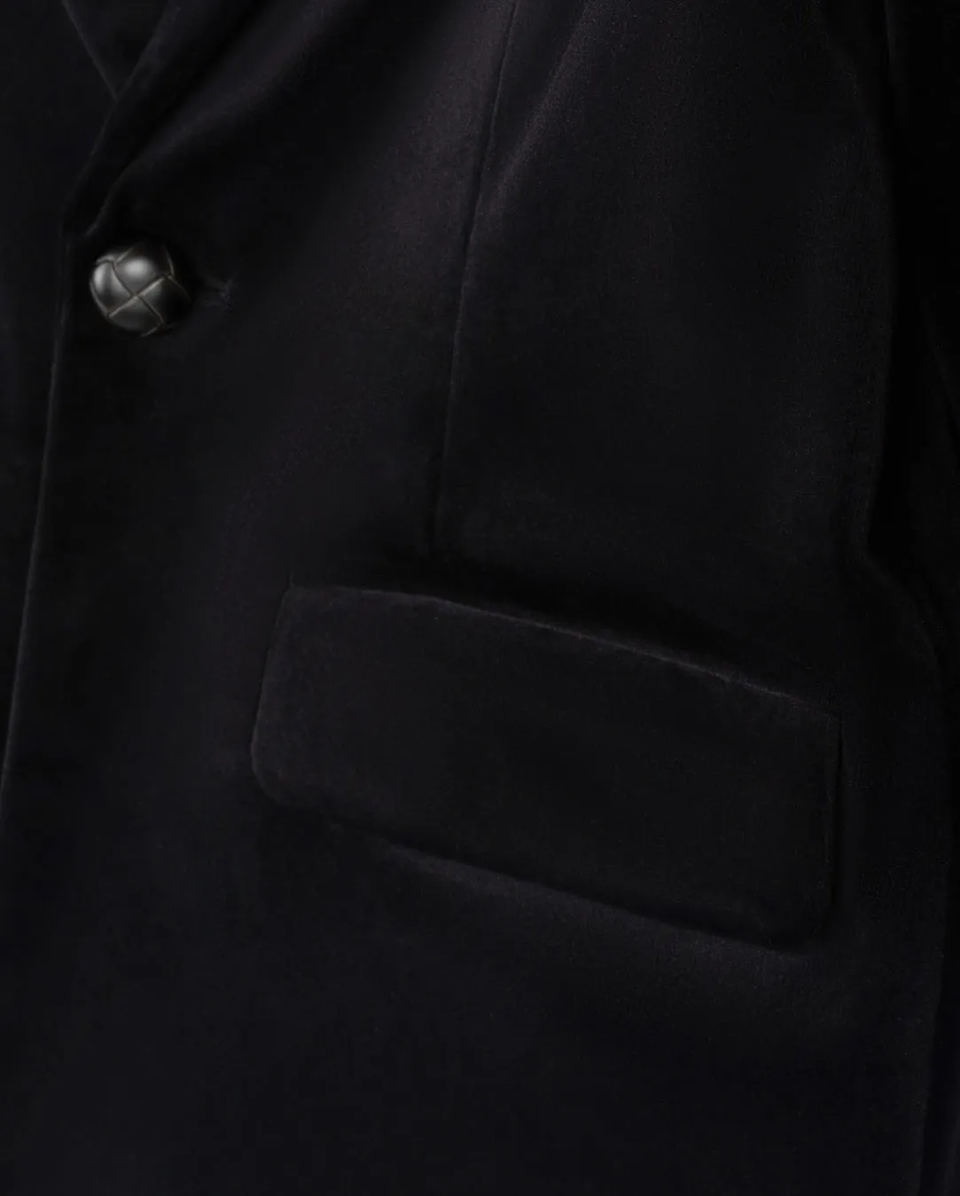 Lory Velour Leather Button Blazer Non Restrictive Movement