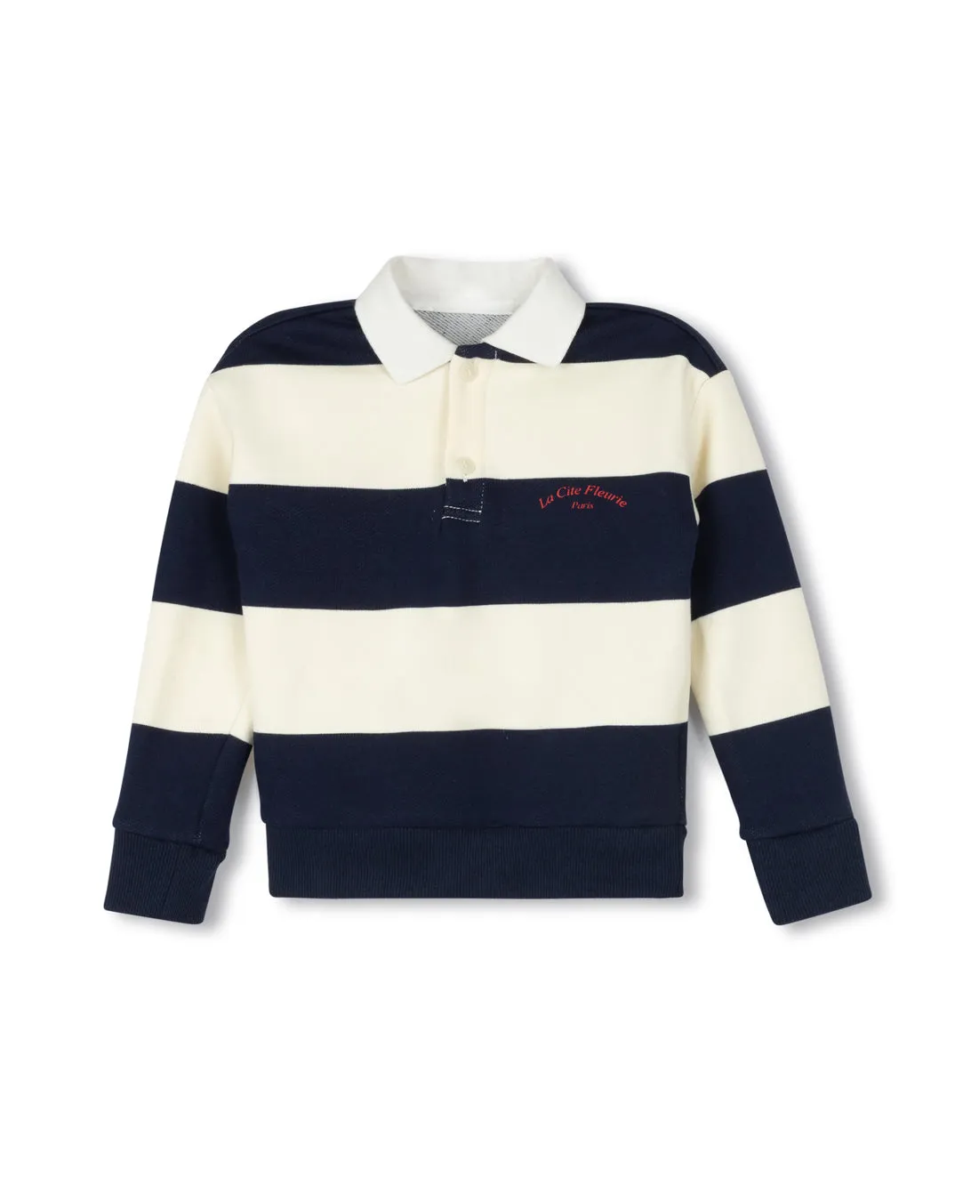 Cozy Everyday Plush Striped Sweatshirt