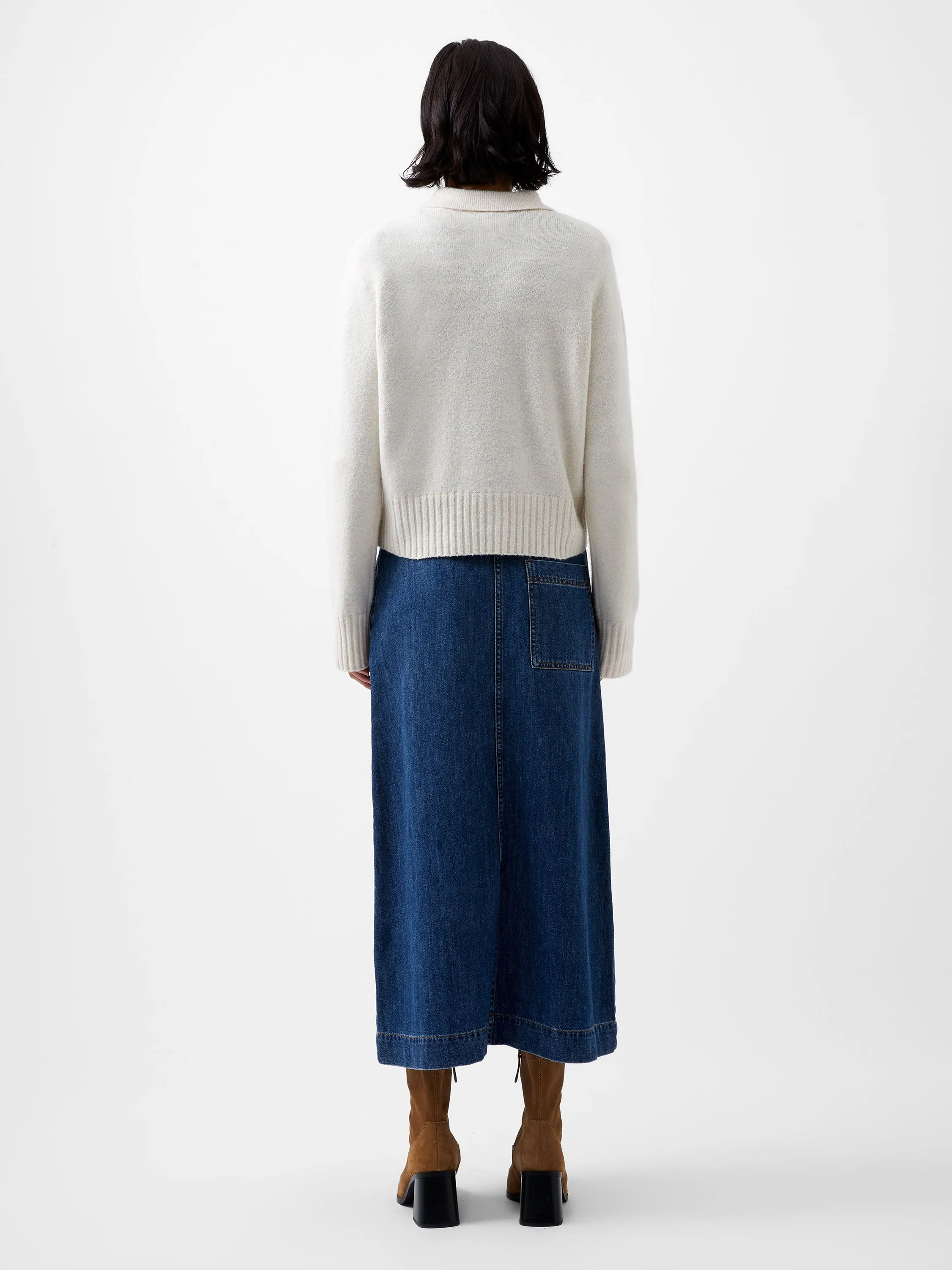 Vhari Long Sleeve Polo Sweater Dimensional Stability