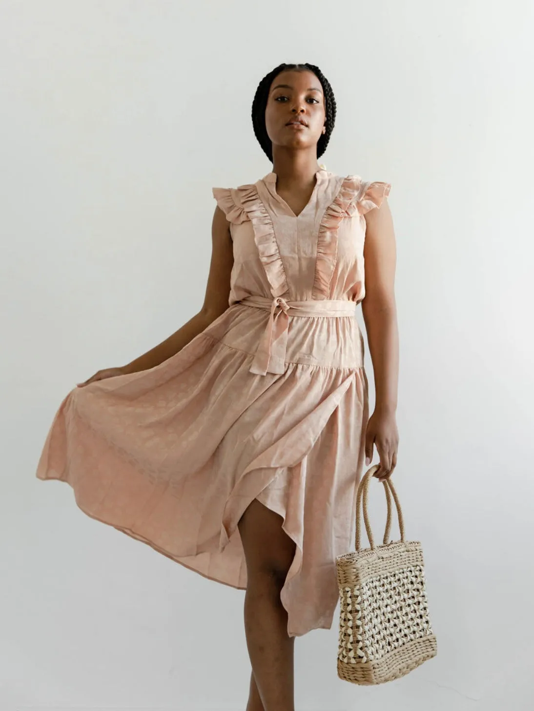 Elegant Outline Apricot Daydream Dress