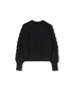 Knit Outfit Versatile Layering Piece Pop Corn Knit Sweater