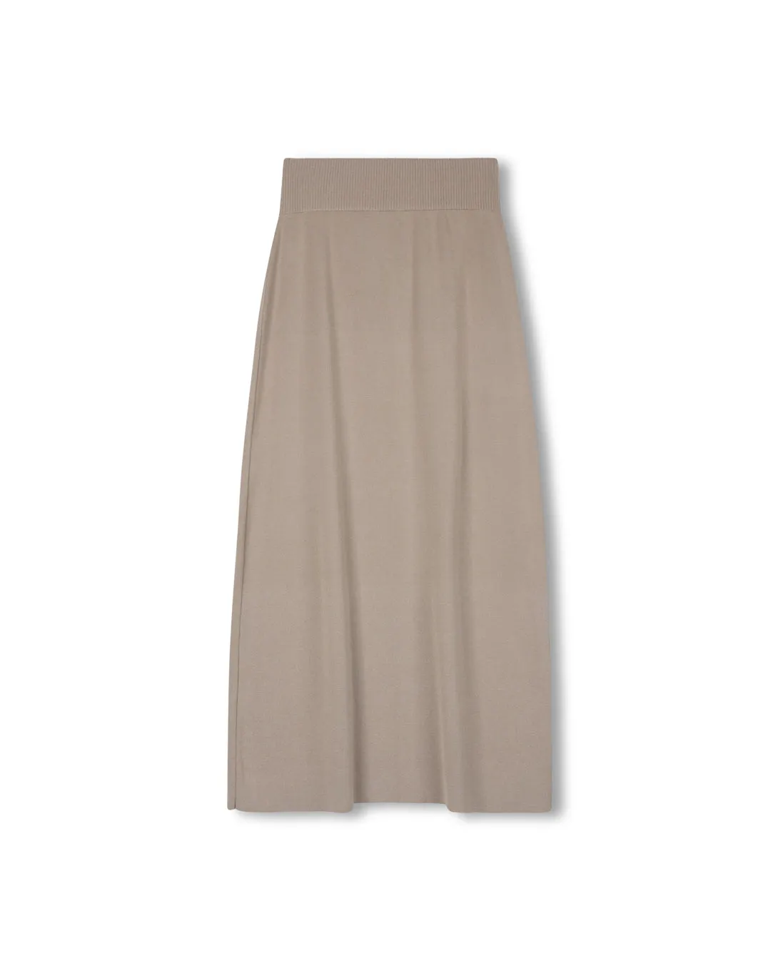 Popla Maxi Knit Skirt Reinforced Hems
