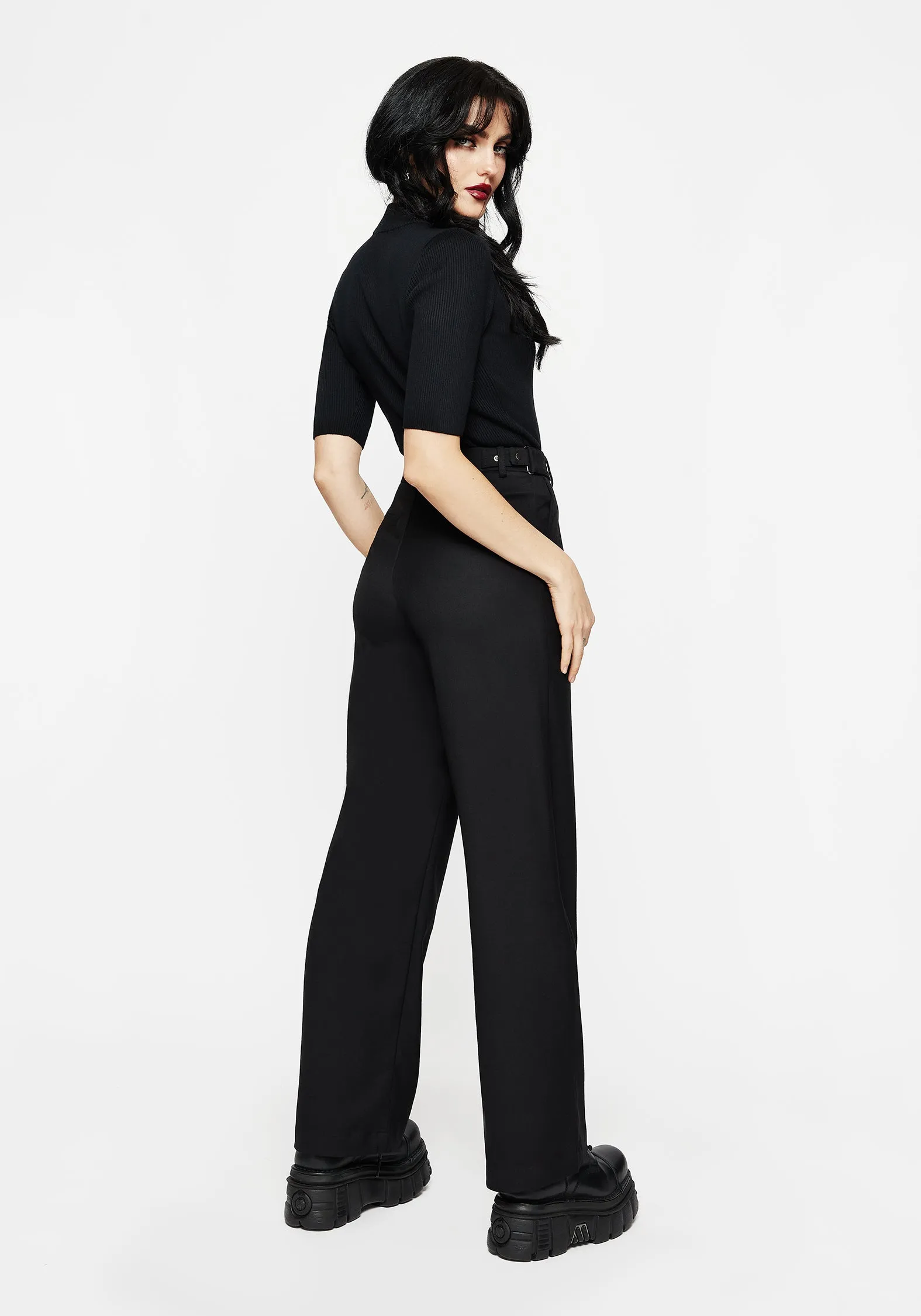 Vibrant Flow Porcia Wide Leg Tailored Trousers