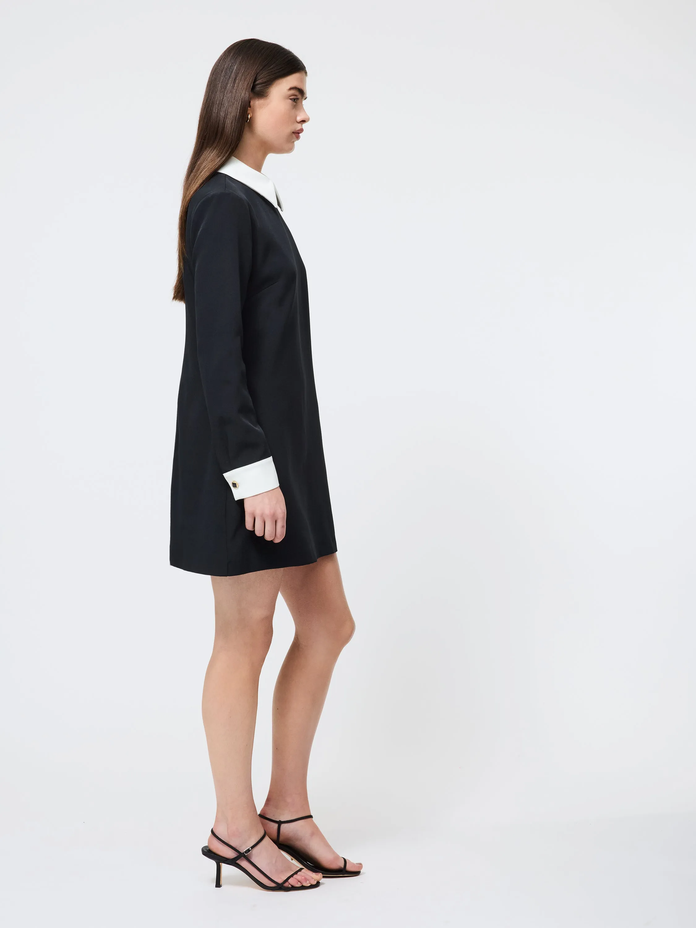 Echo Long Sleeve Collared Dress Fashion Layer