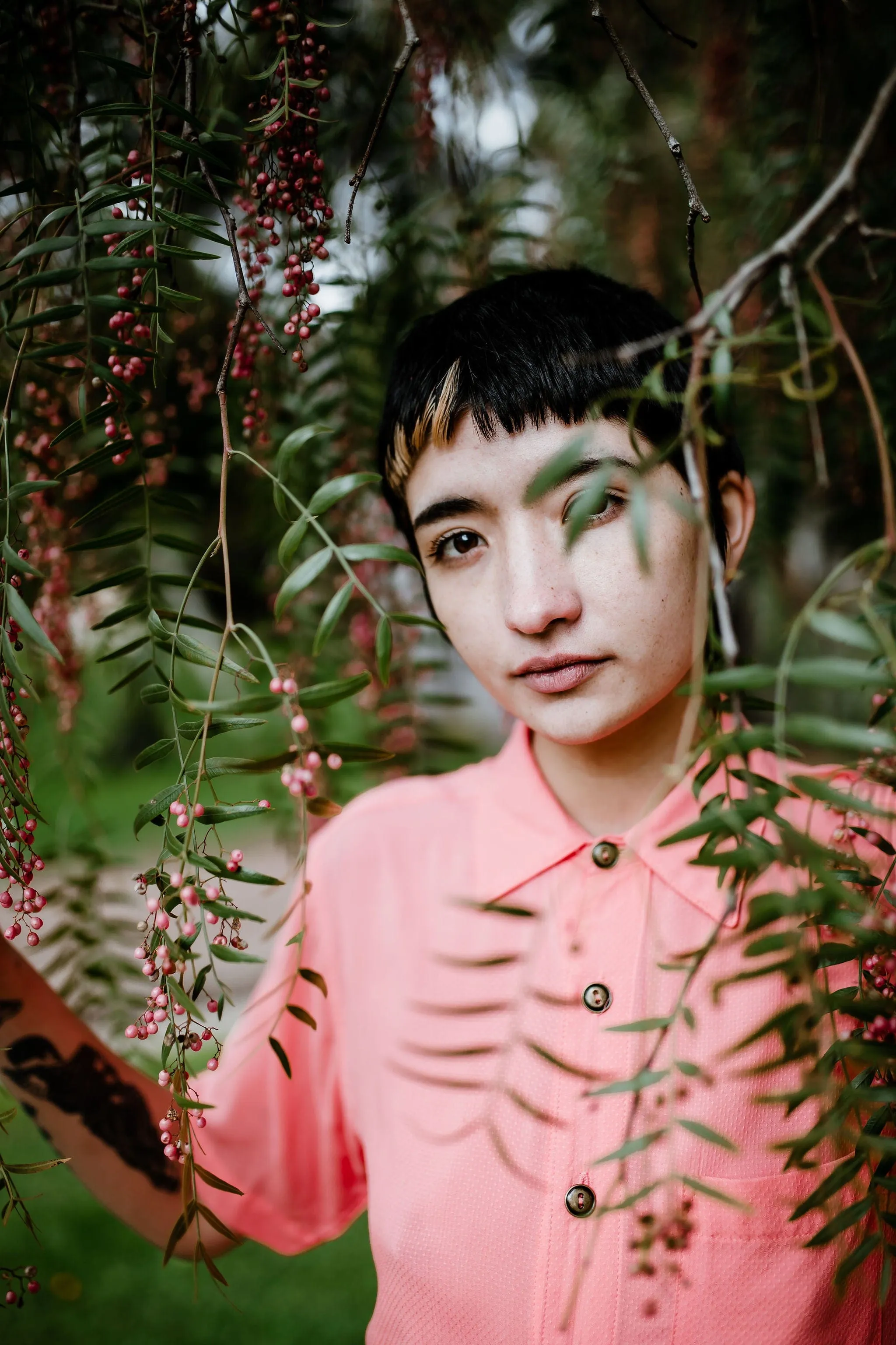 Unisex Button Up in Watermelon Ros?? Cozy Style