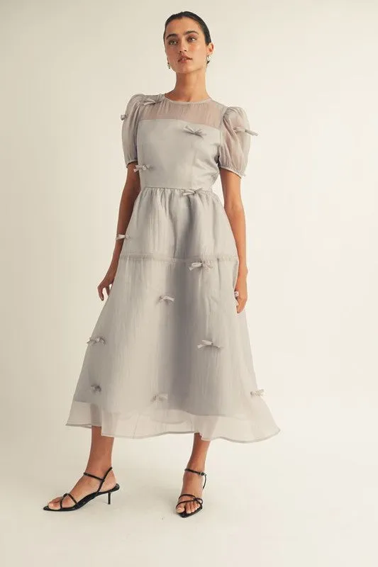 Timeless Wear Wharton Organza Bow Dress