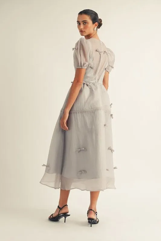 Modern Soft Wharton Organza Bow Dress