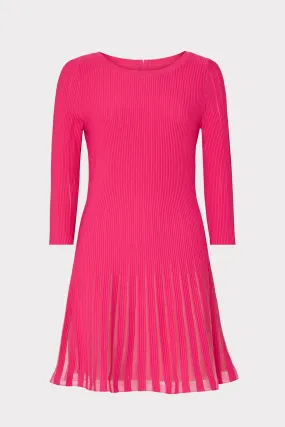 Soft Shape Tabitha Sheer Godet Mini Dress