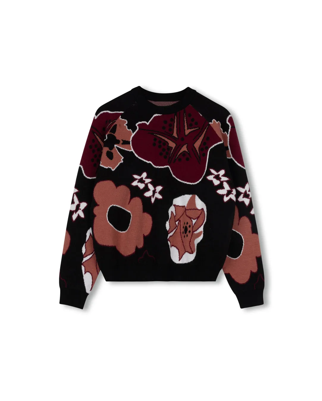 Printed Knit Sweater Comfy Warmth Fashion Knitwear