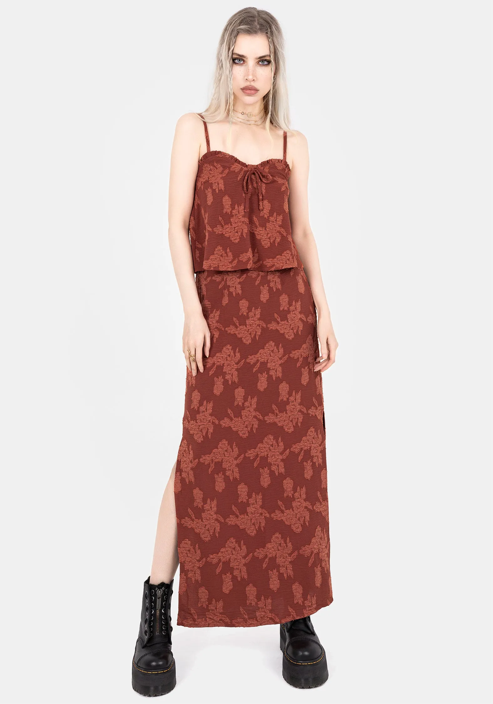 Prosperity Floral Frill Neck Cami Top QuickRelease Closures