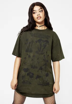 Youth Glow Psychotrope Mushroom Tee Dress