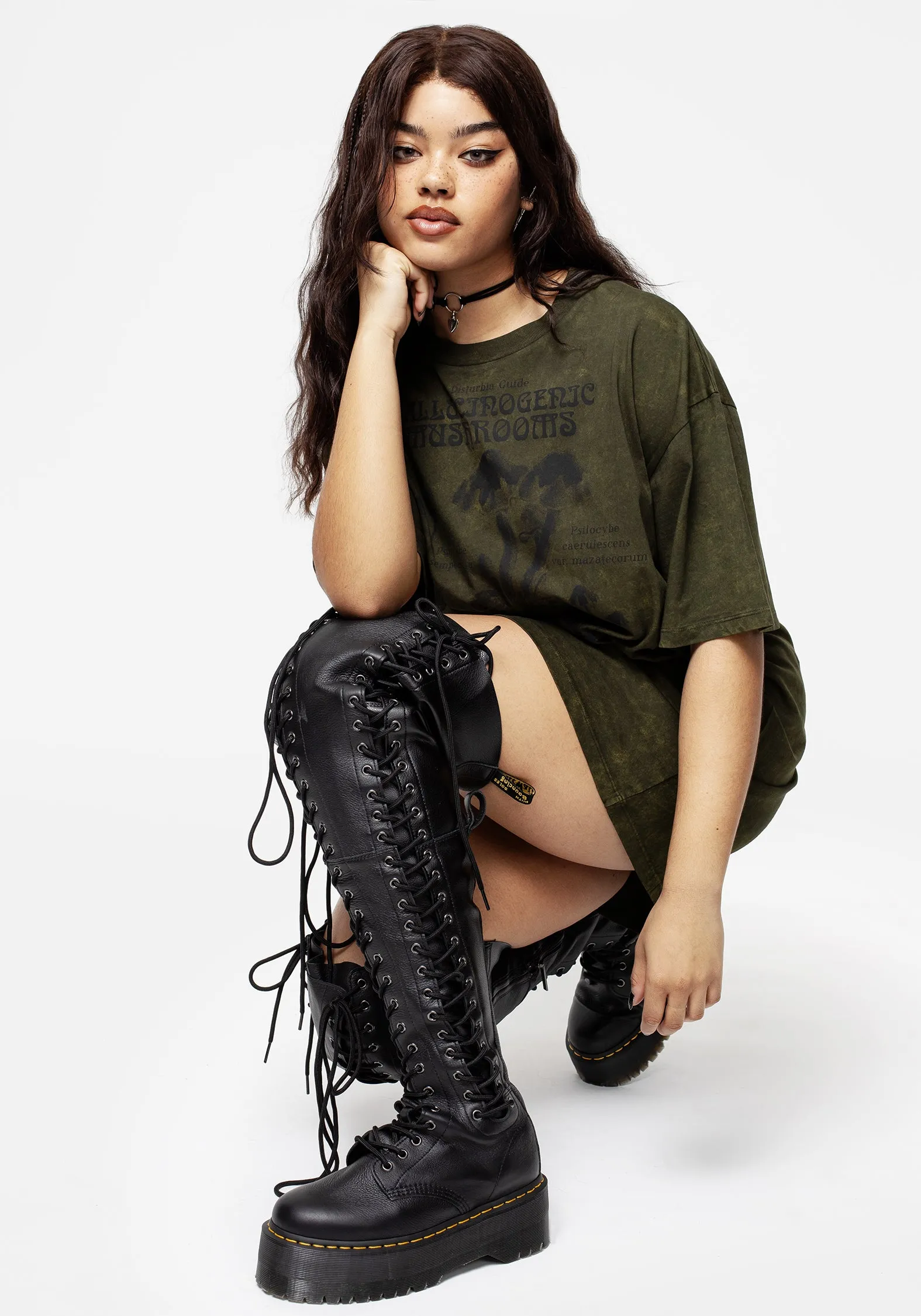 Psychotrope Mushroom Tee Dress Autumn Mood