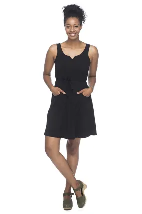 Soft Appearance Wrap Dress in Black