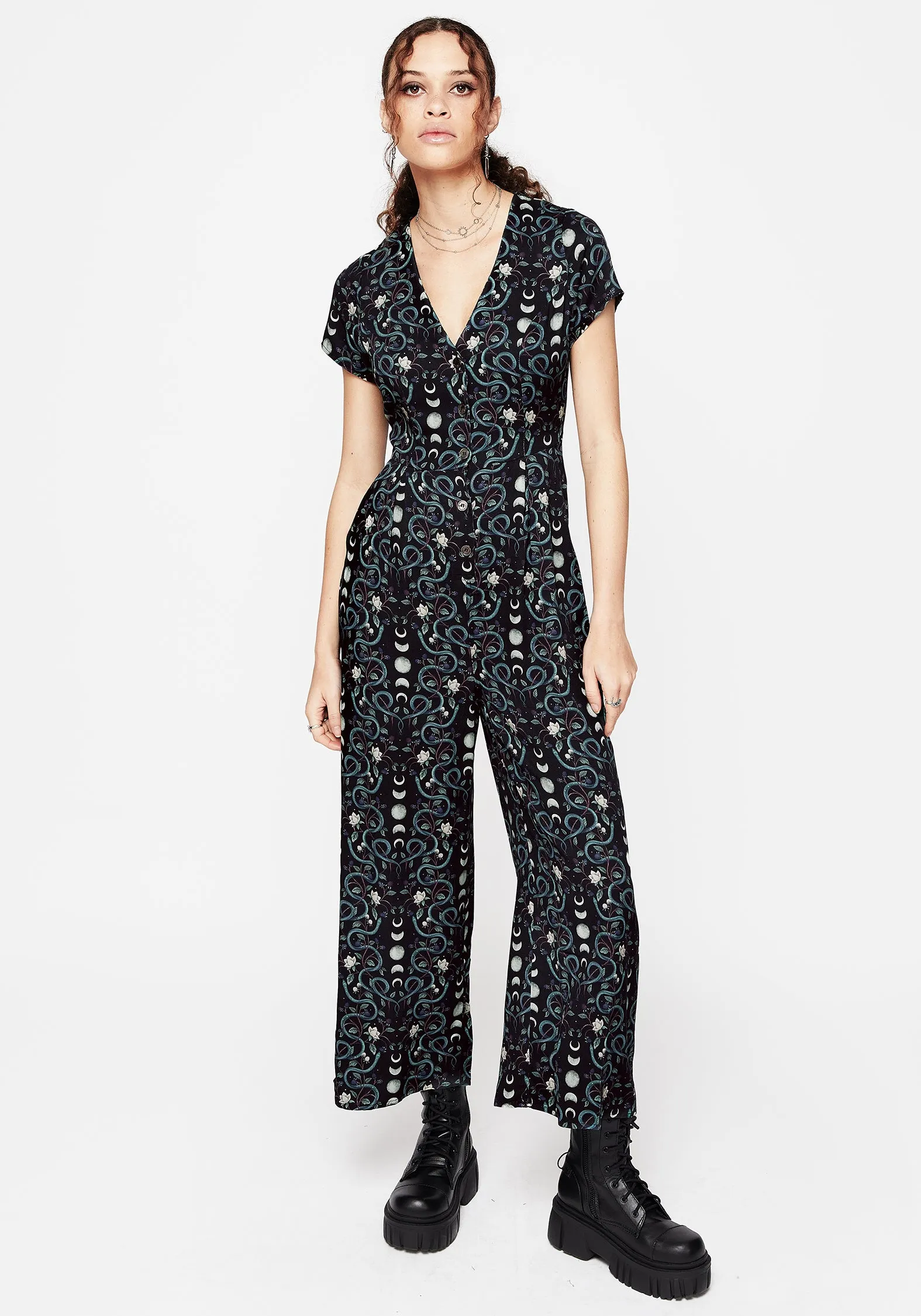 Freedom Motion Pythia Button Up Jumpsuit
