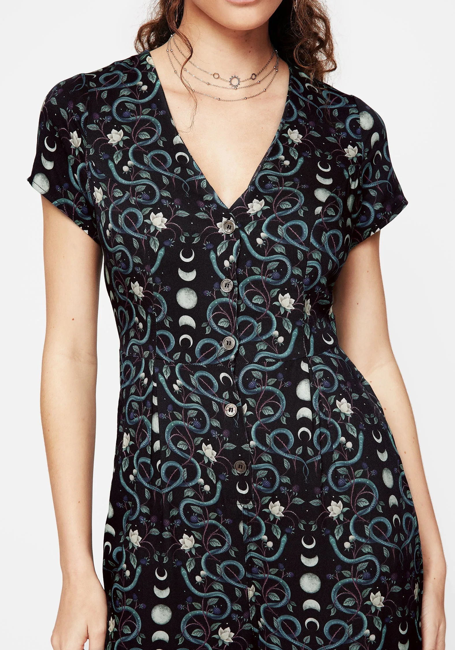 Soft Vacation Pythia Button Up Jumpsuit