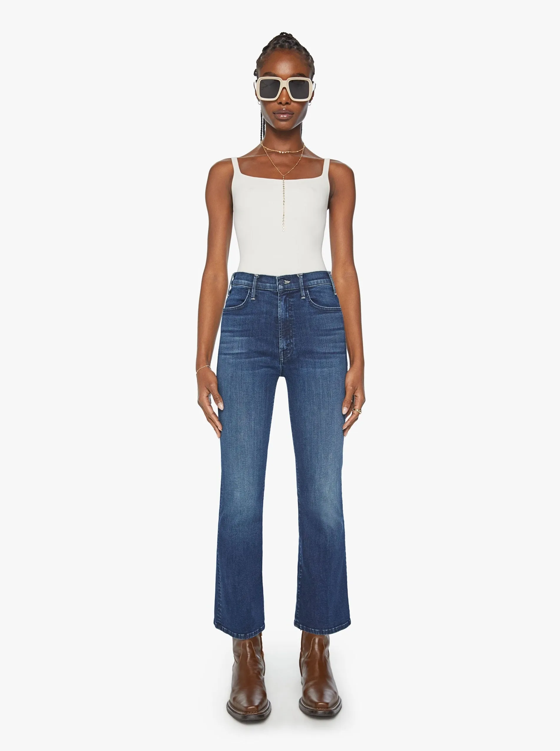 Neutral Fit Piece Clean Finish Mother Hustler Ankle- Heirloom