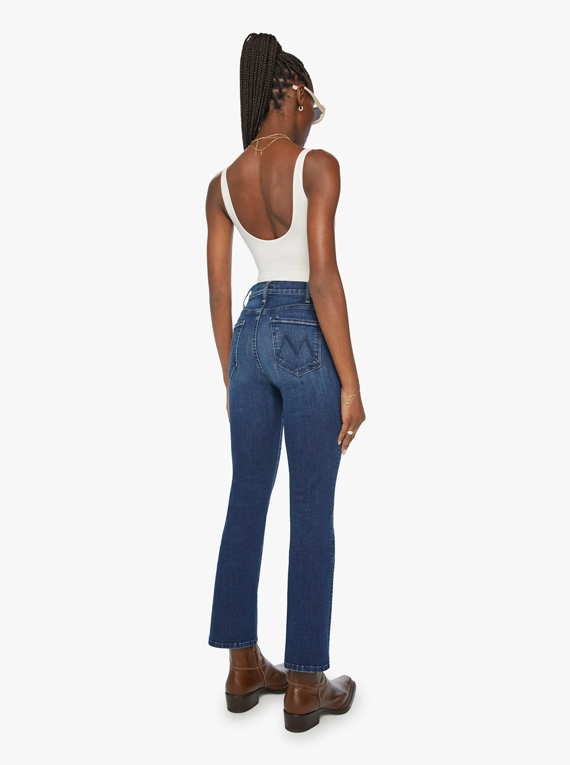 Holiday Vibes Date Night Lightweight Luxury Textured Mother Hustler Ankle- Heirloom