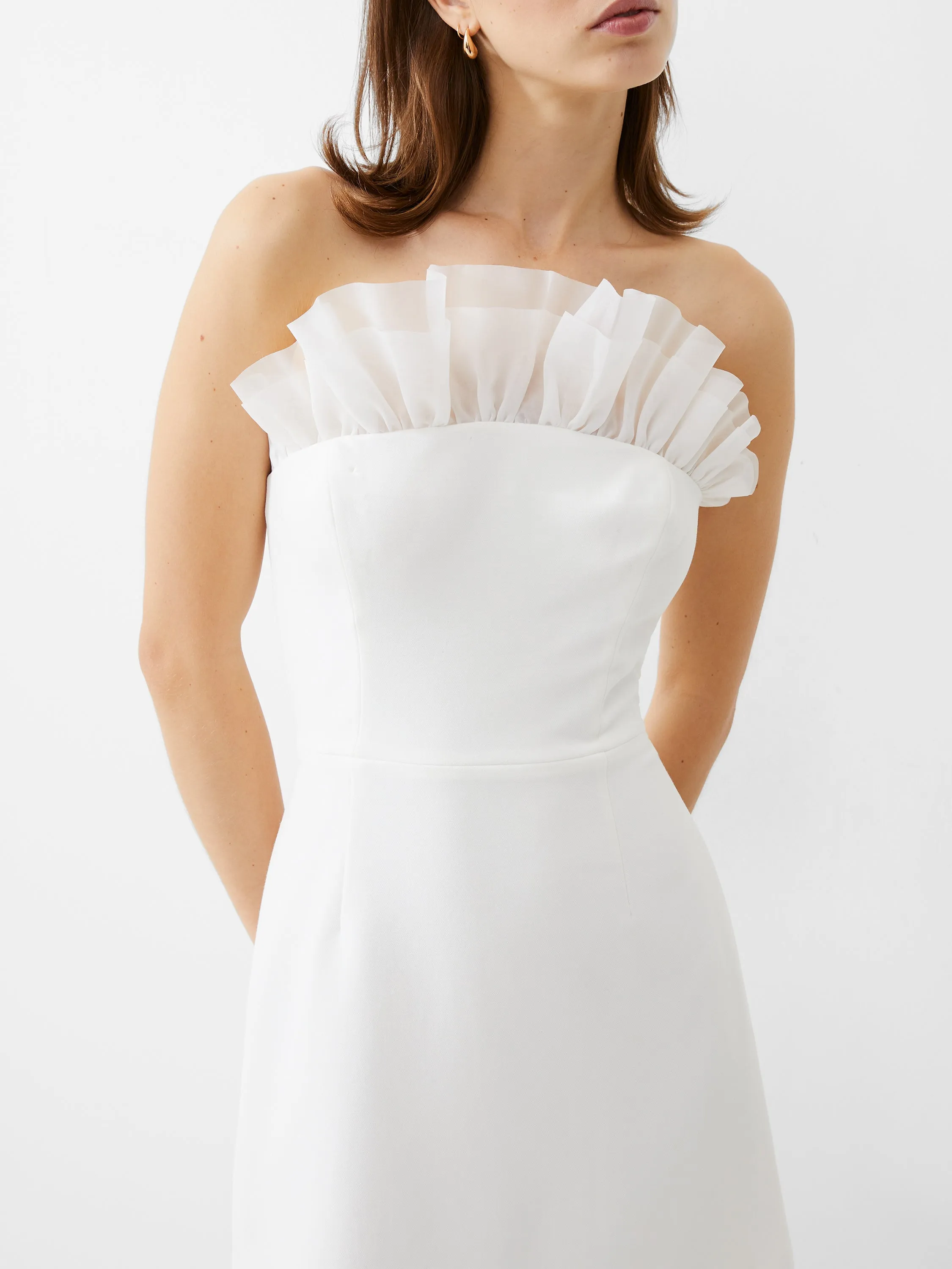 Whisper Organza Strapless Dress Soft Stitch Style Option