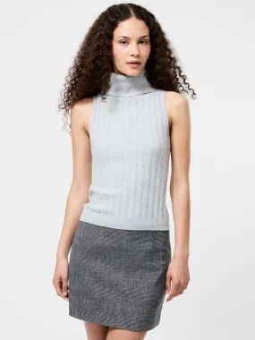 Turtleneck Tank Sweater WrinkleResistant Finish