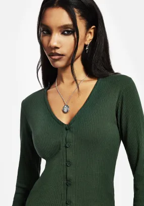 FrictionReducing MoistureWicking Material Surcantine Rib Button Up Long Sleeve Top