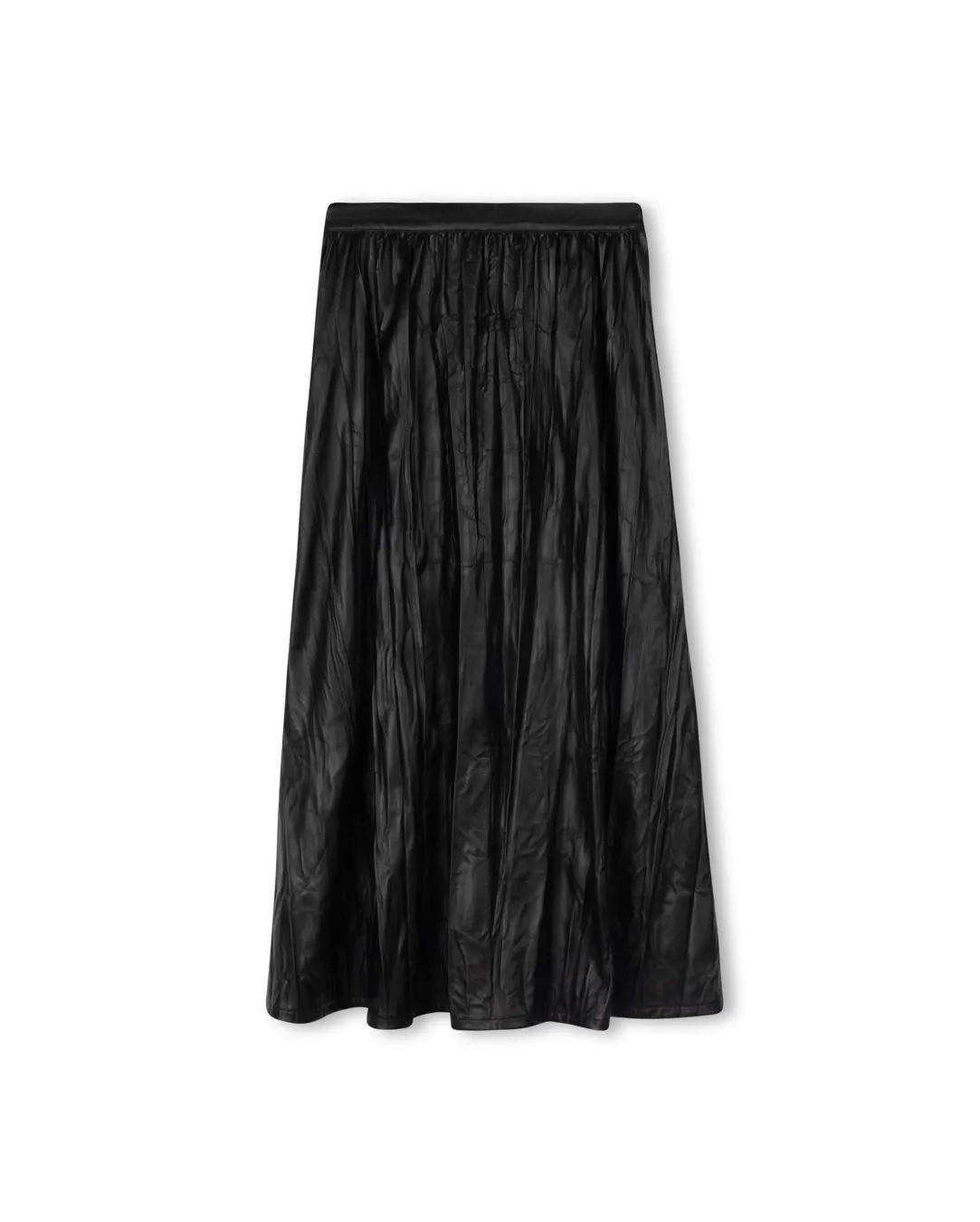 Alana Leather Pleated Skirt Water resistant coating Cozy Feel