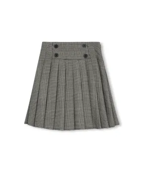 Neutral palette Fashion Details Raven Box Pleat Skirt