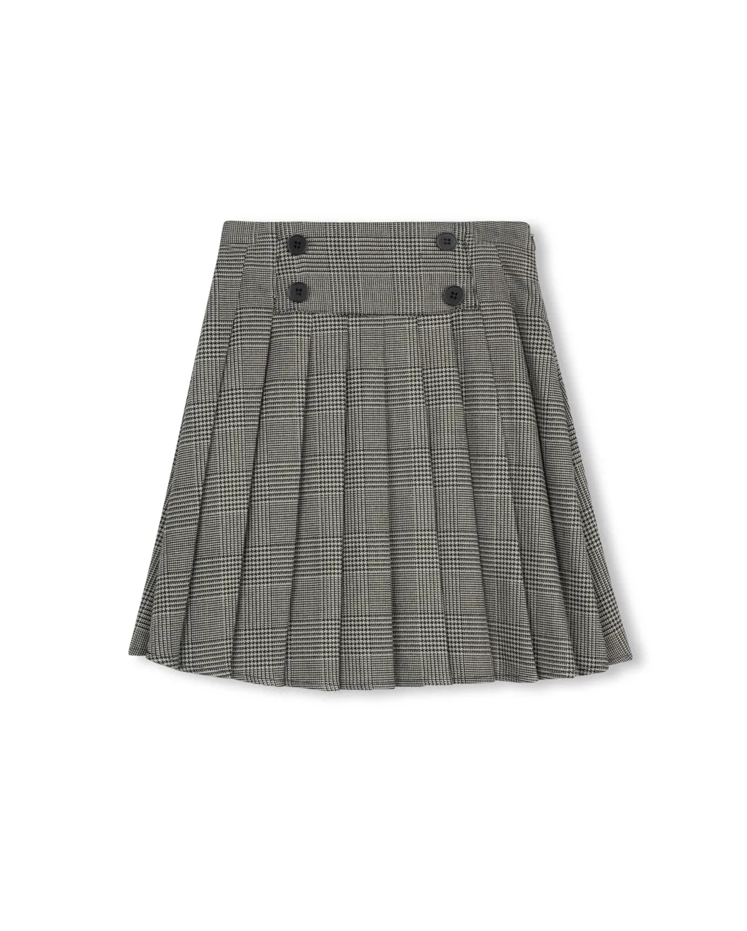 Neutral palette Fashion Details Raven Box Pleat Skirt