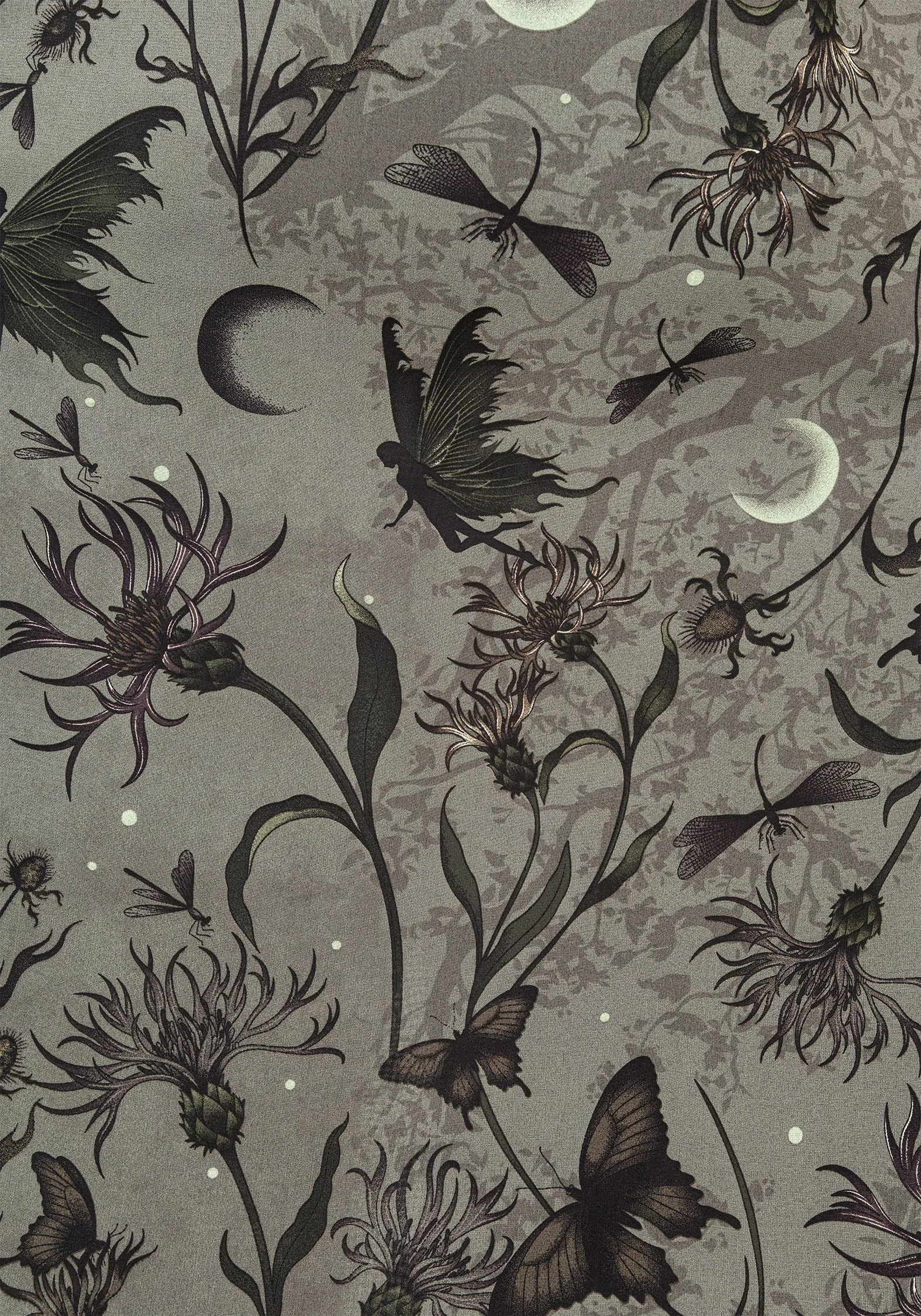 Day Chic Flutter-Sleeve Gloriana Floral Print Chiffon Midaxi Wrap Dress