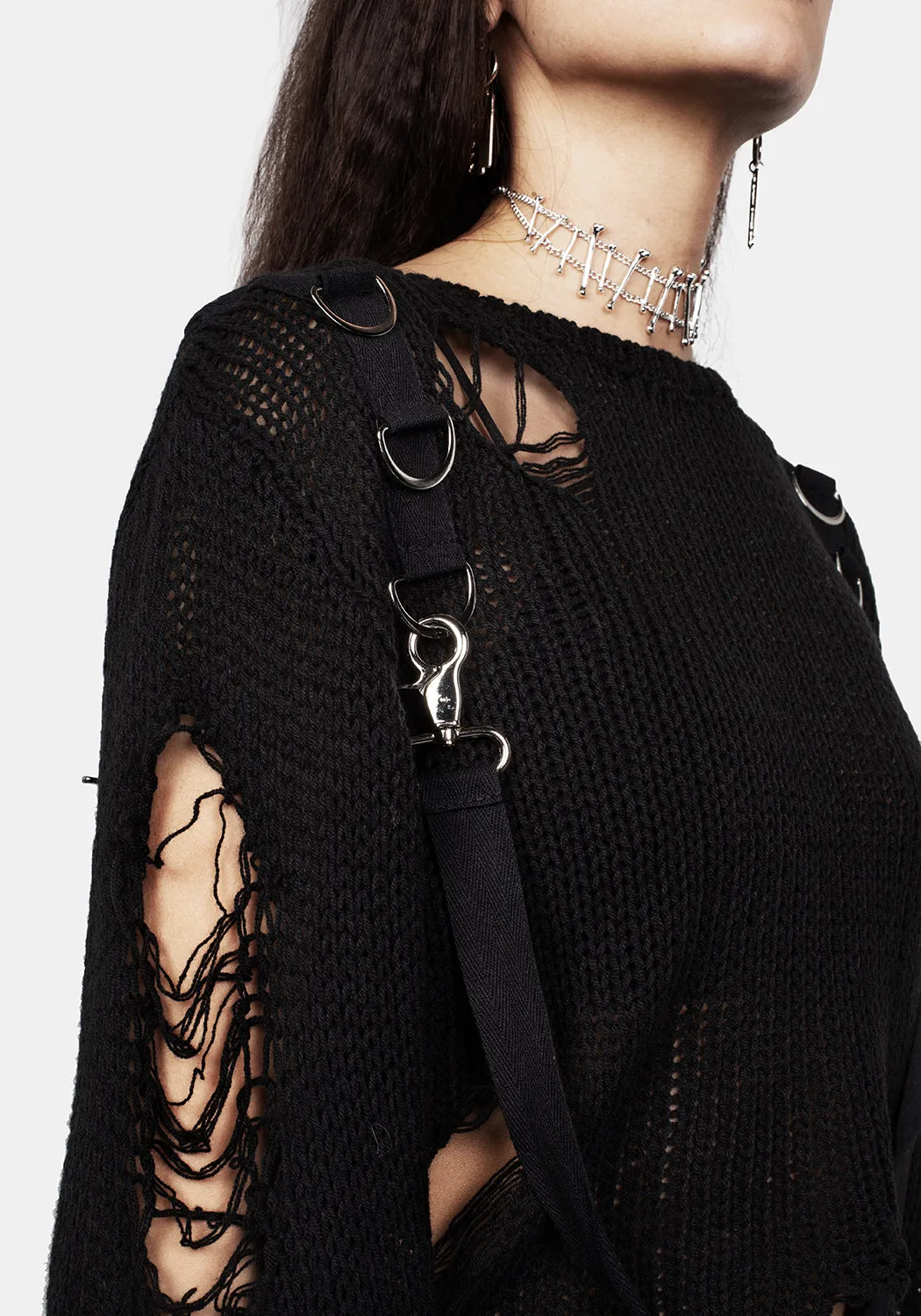 Rebellion Hardware Bondage Sweater Sleek Texture UV Protection Finish