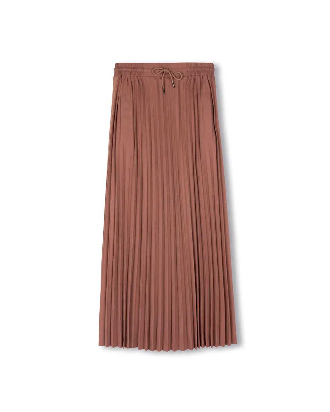 Pleated Parachute Drawstring Skirt Durable Hem