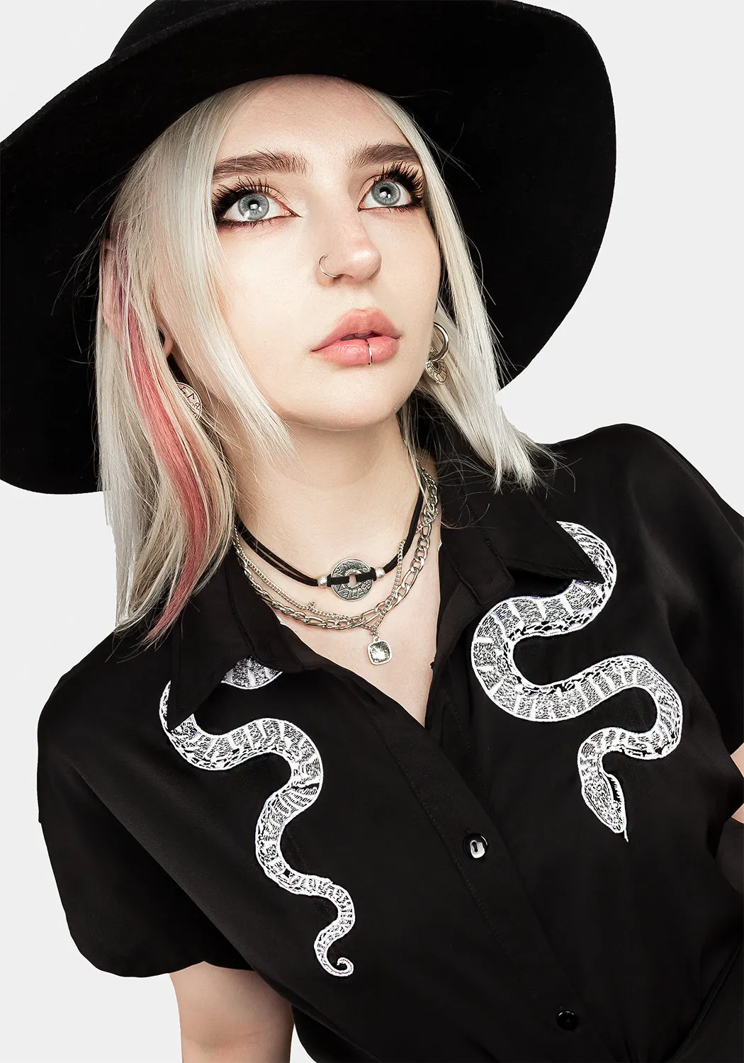 High-Fashion Moment Soft Slither Relaxed Midi Dress