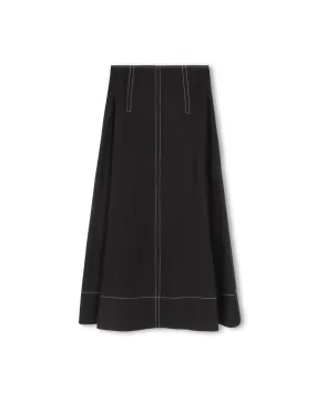 Weekend Style Style Fusion Stitch Detailed Skirt