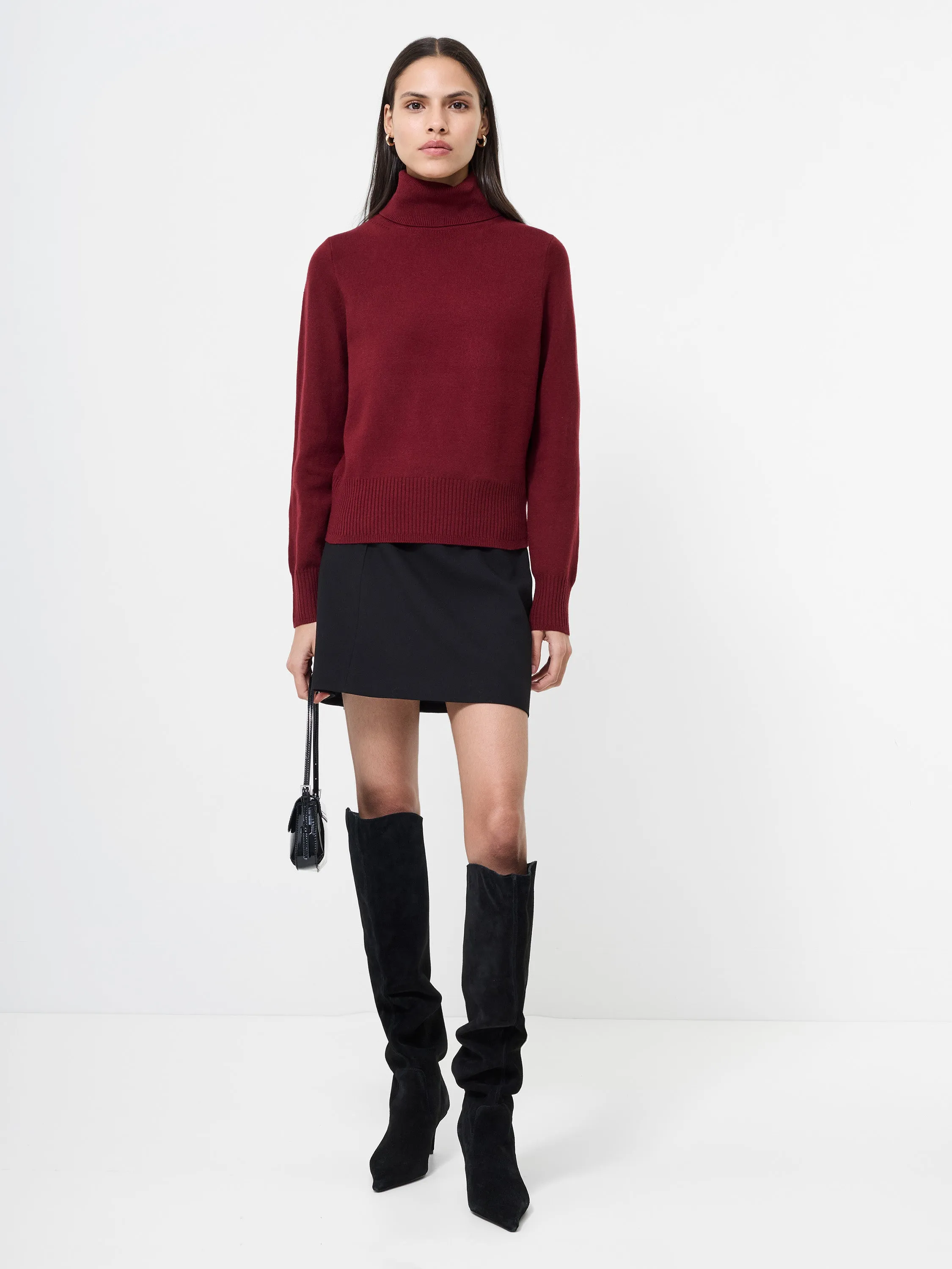 Babysoft Turtleneck Sweater Cold Casual Outfit