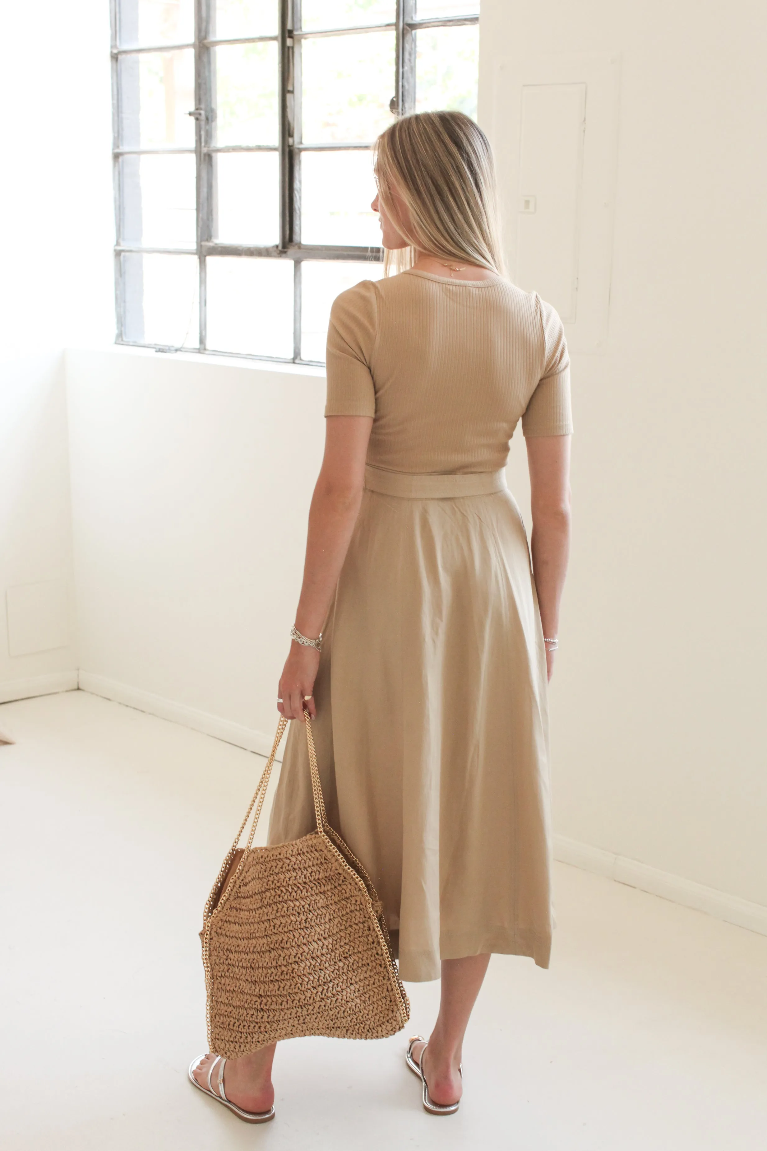 Augusta Midi Dress Collared