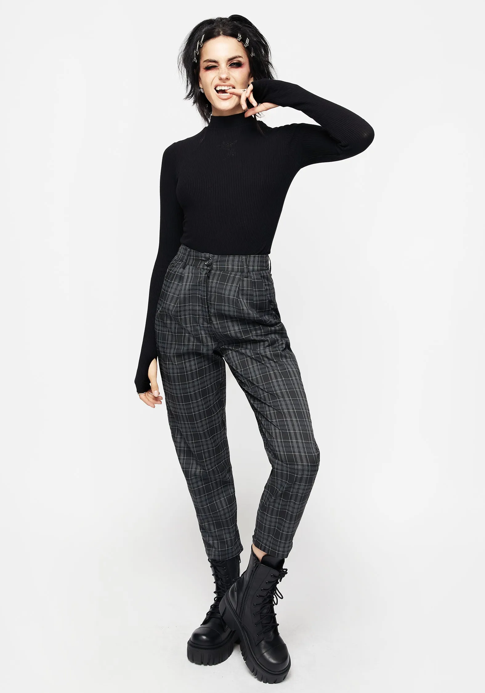 Lilin Tapered Trousers Back Slit