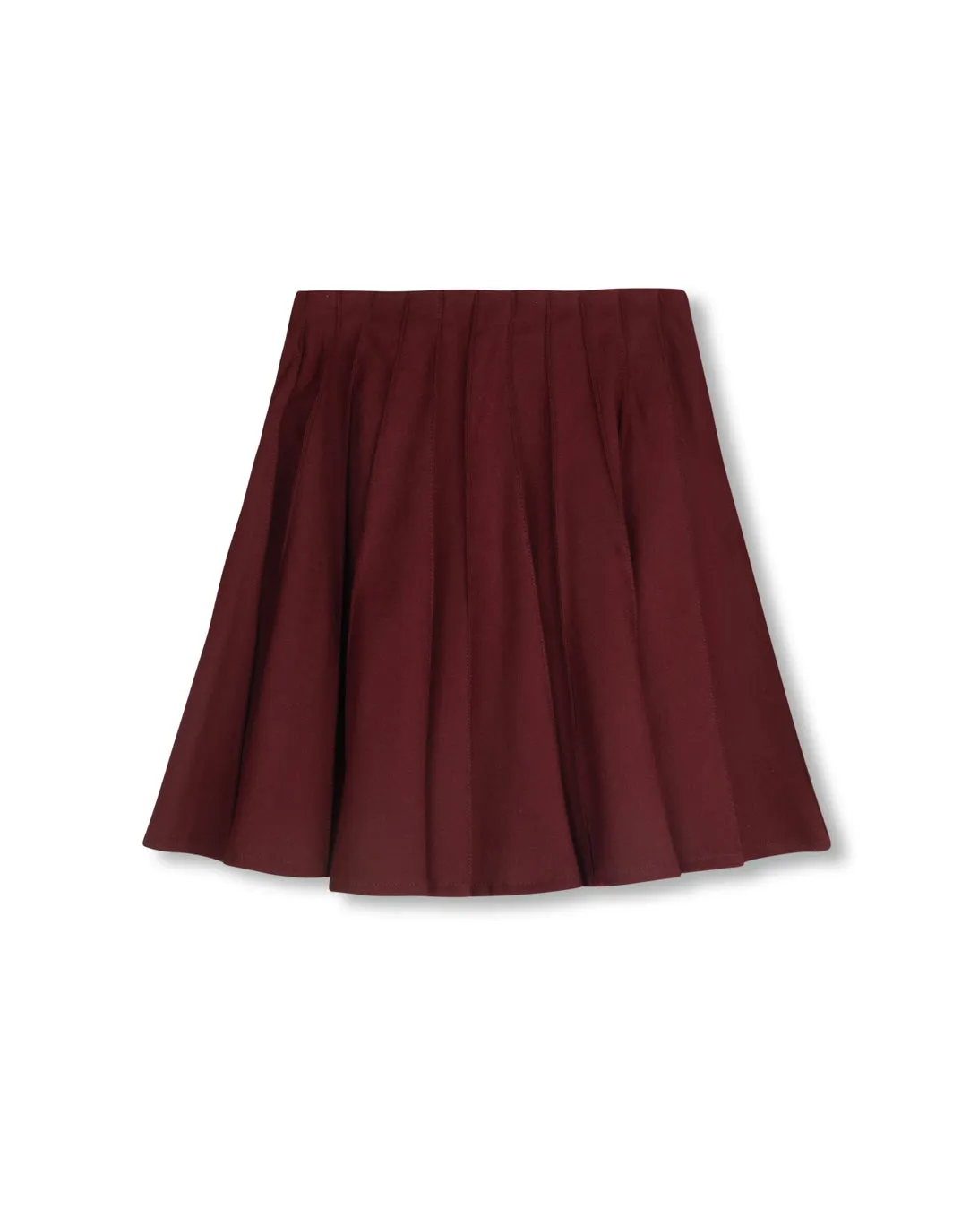 Casual Edge Refined Sophistication Ellin Wool Pleated Skirt