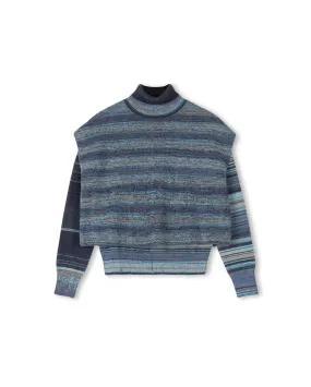 Vest Overlay Turtleneck Playful Prints Eco-friendly