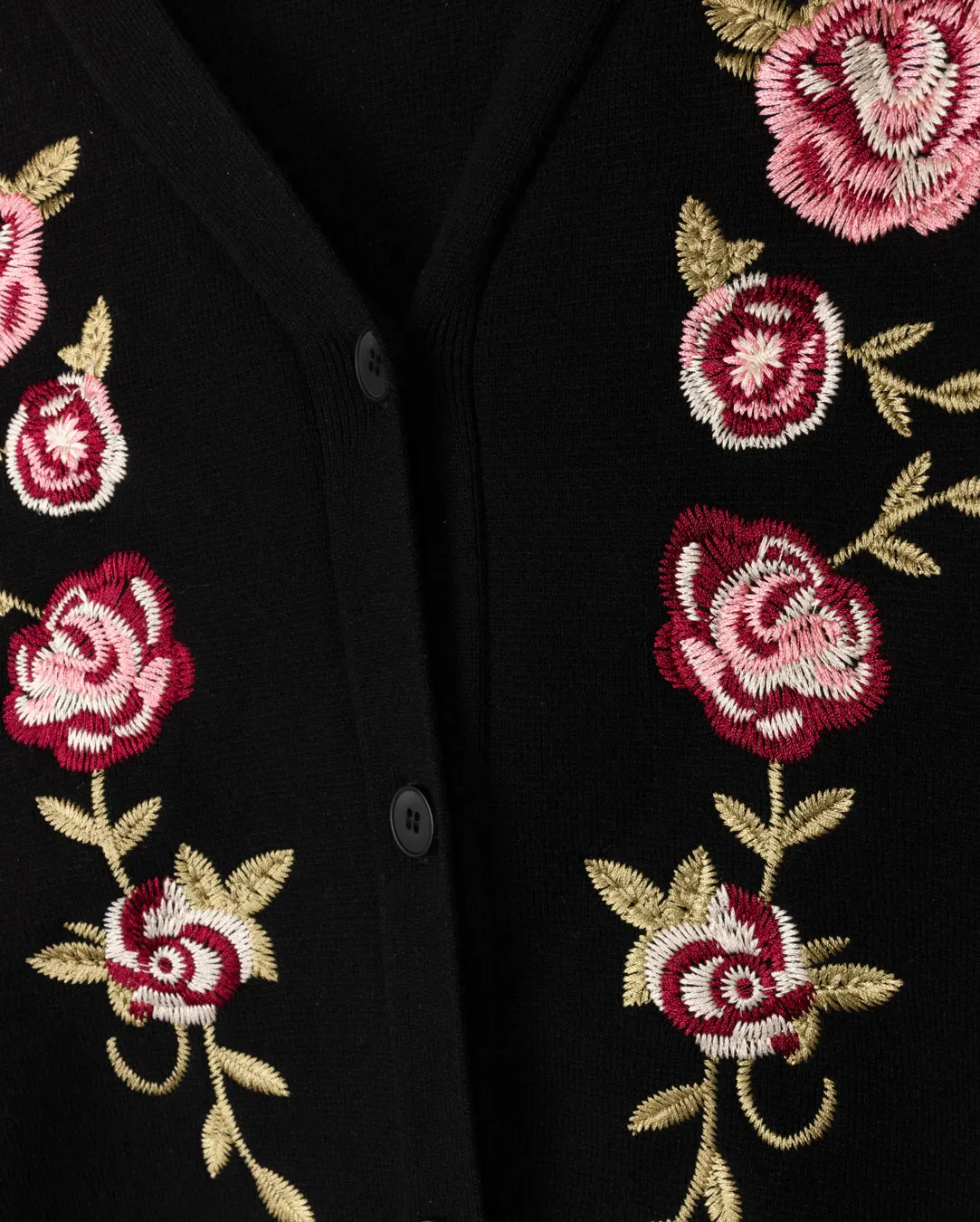 Floral Knit Button Down Cardigan Versatile Wear Stylish Layer