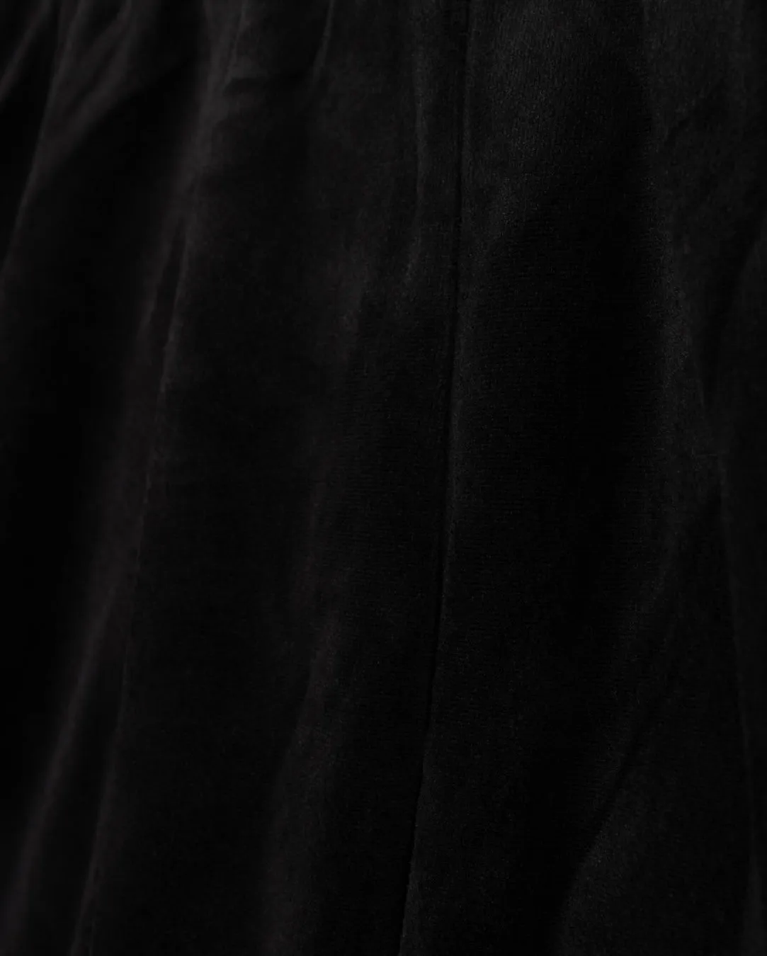 Velour Paneled Knee Skirt Global Inspiration Minimal Design