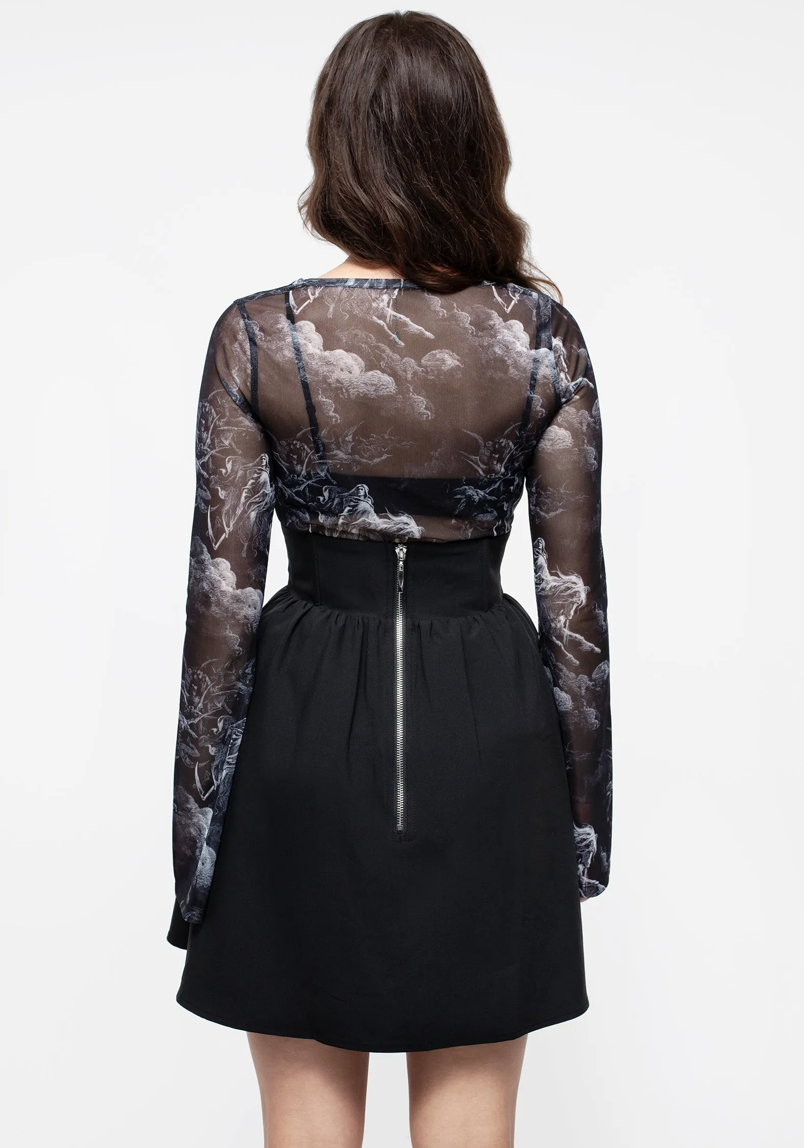 Quick Layer Tear-resistant Esther Underbust Mini Dress