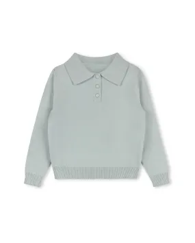 Rep Knit Collared Sweater Stylish Warmth Soft Fabric Look