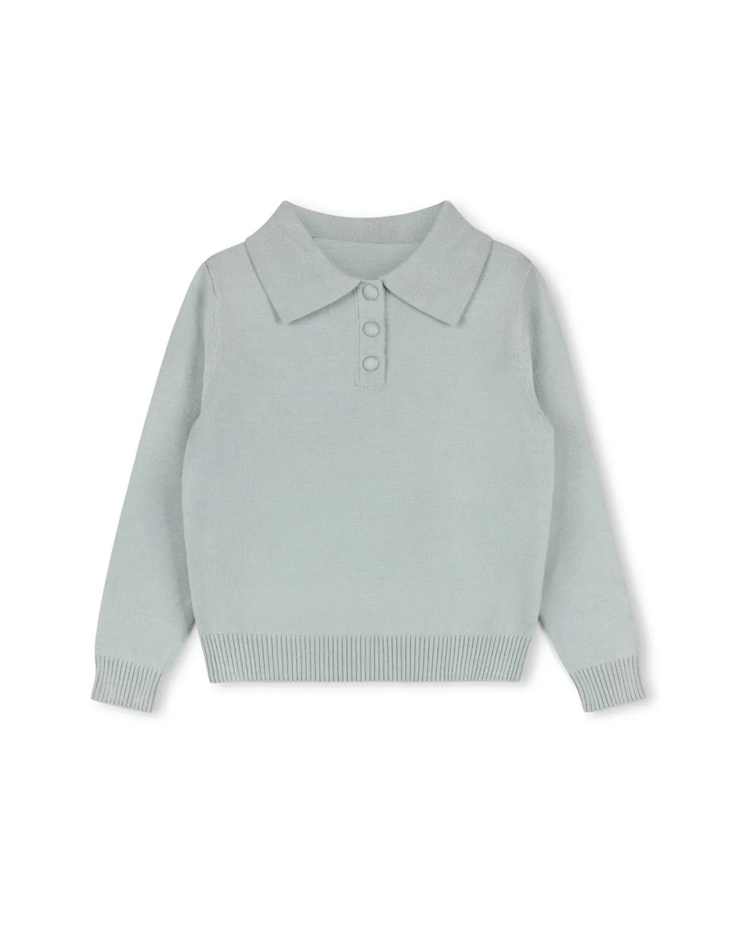 Knit Design Rep Knit Collared Sweater