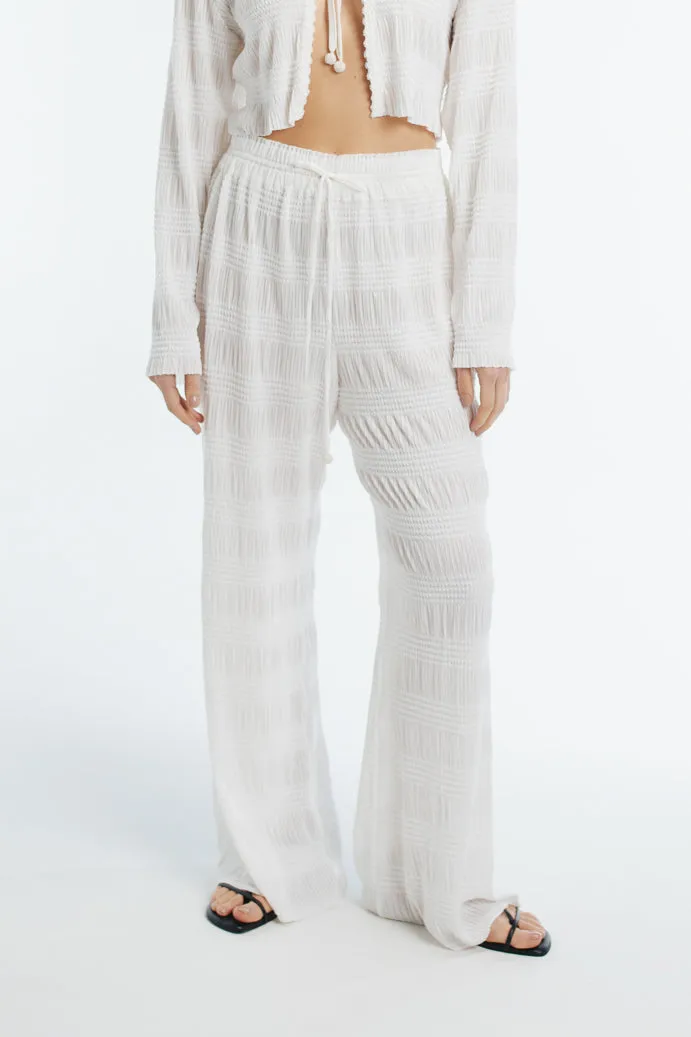 SANDY PANTS WHITE Comfy and Versatile Casual Choice