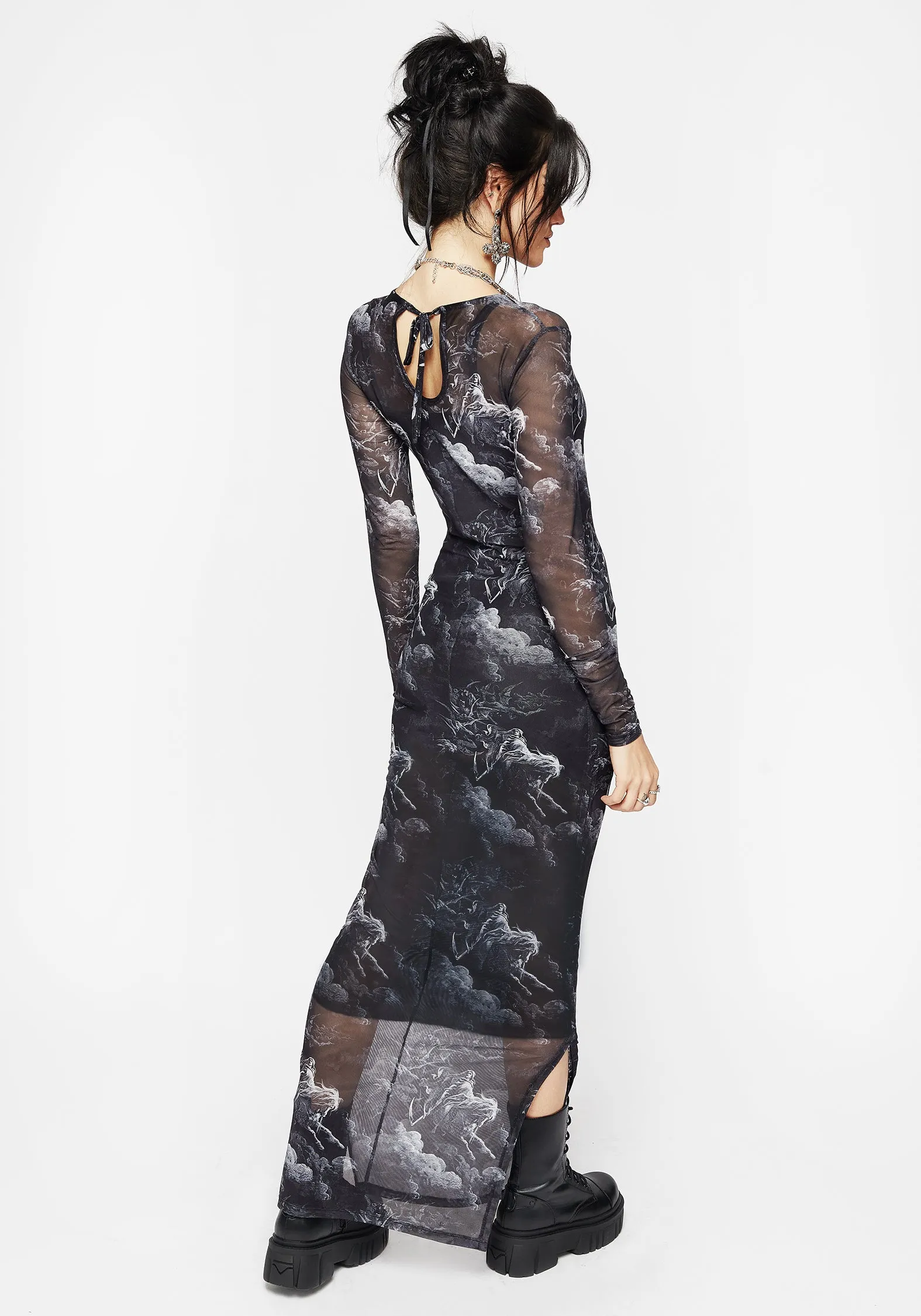 Revelation Bodycon Ruched Midaxi Dress Balanced Mood