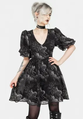 Casual Vibes Revelation Chiffon Puff Sleeve Mini Dress