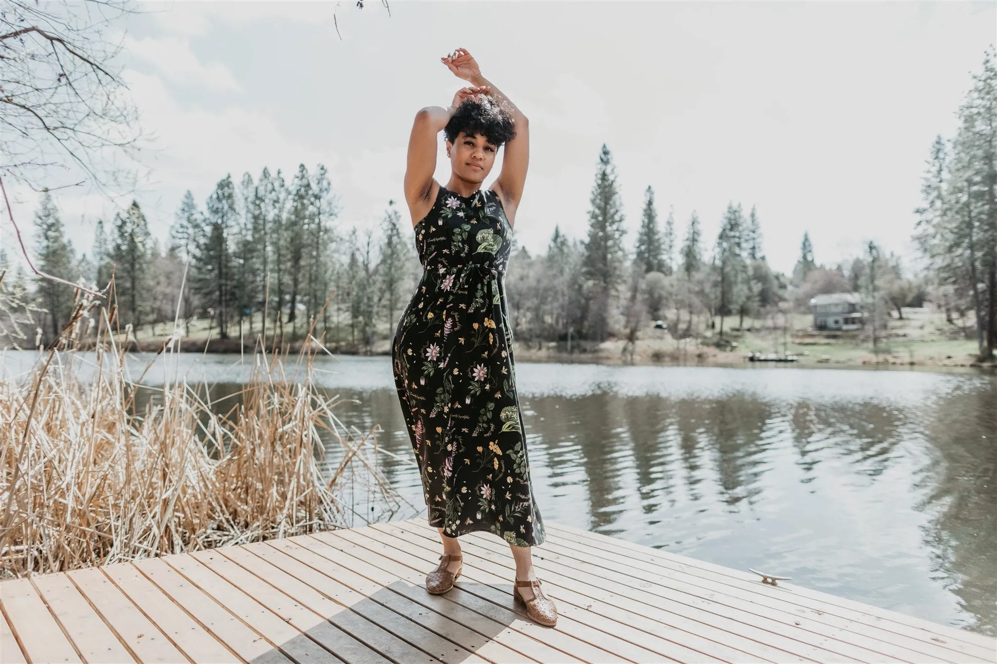 Easy and Effortless Rhiannon Dress in Nervine Ecovero