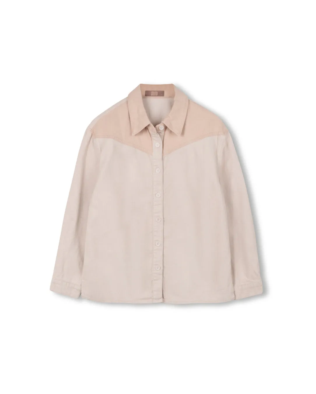 Compact Layer WaterResistantCoating Ribbed Corduroy Shacket