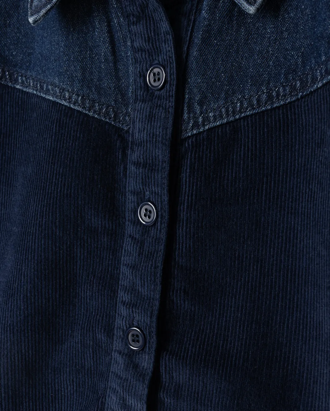 Waterproof Coating Ribbed Corduroy Shacket