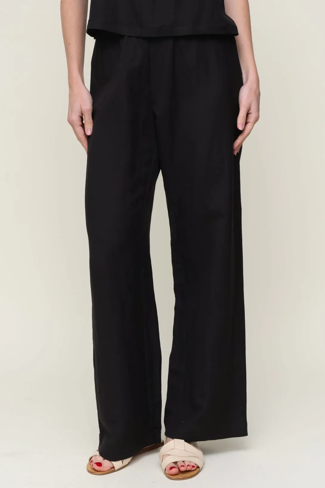 All Day Fit Effortless Comfort Georgette Woven Linen Pant