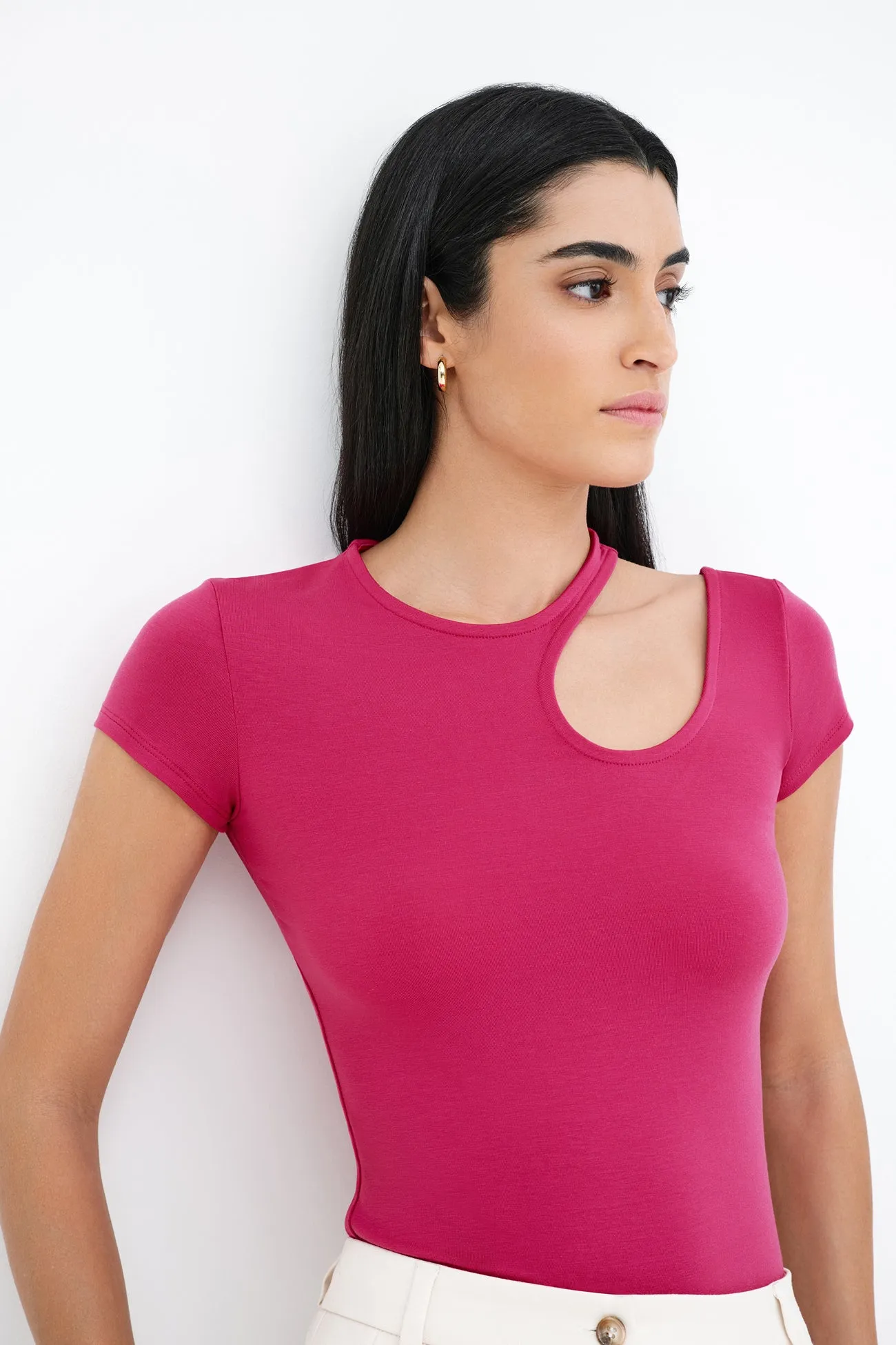 Rocio Cutout Top Fun and Relaxed Comfy All-Day